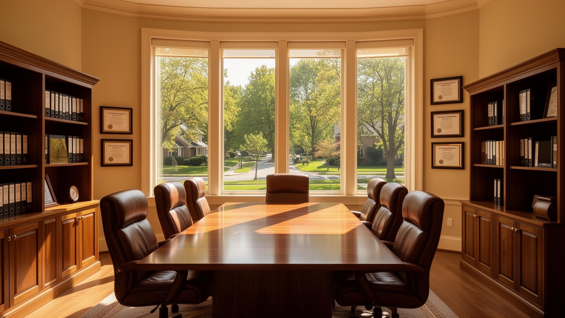 Conference room at the Jordan & Associates office in Arlington Heights